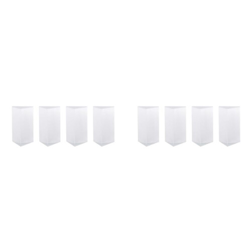 8Pcs Clear Triangular Prism for Rainbow Lights Crystal Optical Prisms Glass Physics Teaching Refracted Light Spectrum