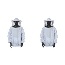 2X Chaqueta Protectora de Apicultura, Mono de Velo, Gorro de Apicultura, Traje de Apicultor, Chaqueta de Abeja de Apicultura