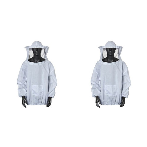 2X Protective Beekeeping Jacket  Overalls, Beekeeping Cap Sleeves Beekeeper Suit, Beekeeping Bee Jacket