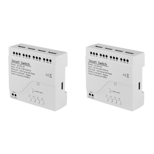 2X 4 Channels Tuya ZigBee   Module RF433  Home Automation DIY Breaker Wireless Relay Voice Control