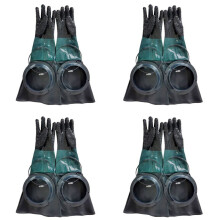8X Sandstrahl Handschuhe Sandstrahler Teile 60Cm mit O Ringen für Sandstrahl Kabine