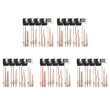 20 Pcs Quartz Clock Movement Mechanism Parts with 4 Types of Walnut Wood Clock Hands Clock Accessories for Clock Repair