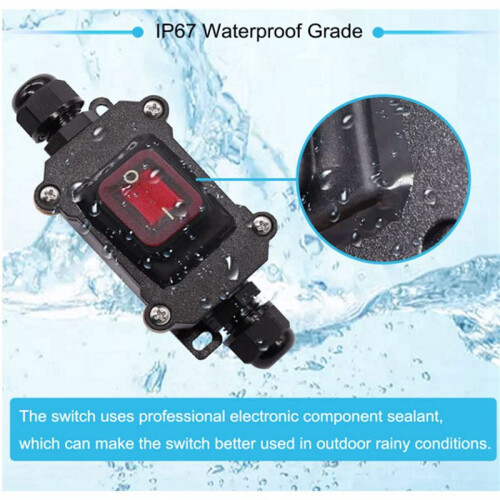 3X IP67 Waterproof Inline  12V  20A High Current Power Waterproof 1