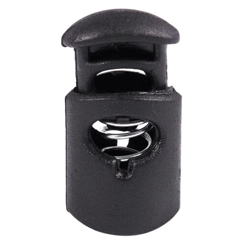 Diameter 8 mm Hole, Cord Cord Stopper Laces Snap Hook, Black, 50 Pcs 1
