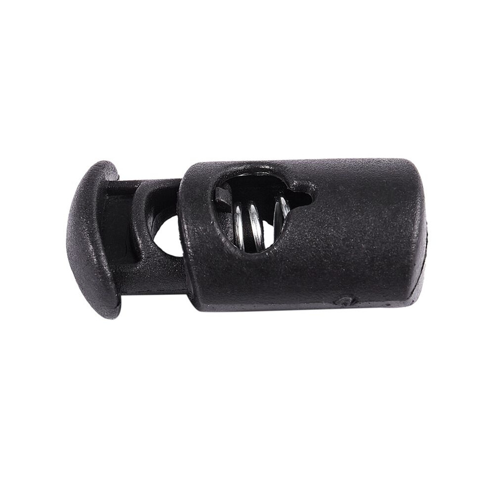 Diameter 8 Mm Hole, Cord Cord Stopper Laces Snap Hook, Black, 50 Pcs 4712396990723