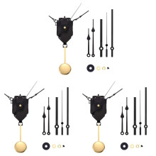 3X DIY Pendel Uhr Bewegungs Mechanismus mit 3 Paaren Verschiedenen Zeigern Quarz Reparatur Welle Wand Uhr Satz Teile Ersetzen