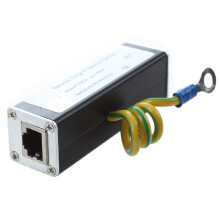2X Rj45 Stecken Sie Den Ethernet-Netzwerk-ÜBerspannungsschutz Thunder Arrester 100Mhz Ein