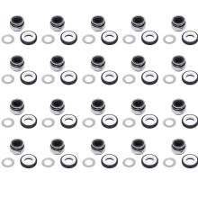 20X 12mm Coiled Spring Rubber Bellow Pump Mechanical Seal 301-12