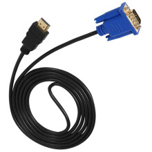 2X HDTV Gold Male to VGA HD-15 Male 15Pin Adapter Cable 6FT 1.8M 1080P