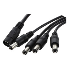 2X 1 to 4 Power 4-Port Splitter Adapter Adaptor Cable CCTV Camera