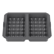 Nonstick Waffle Molds Heat Resistant Silicone Baking Mold-grey