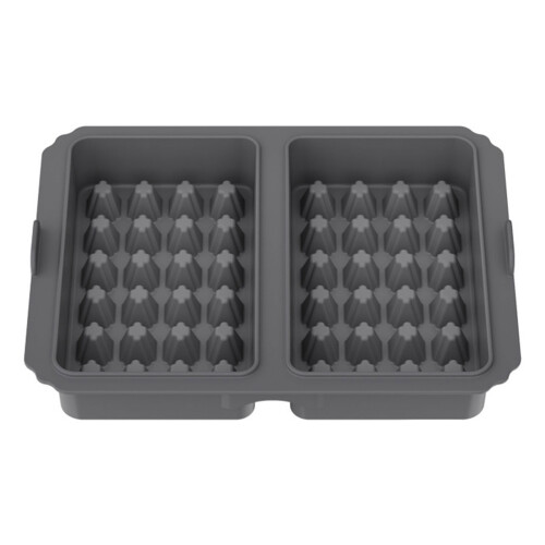 Nonstick Waffle Molds Heat Resistant Silicone Baking Mold-grey