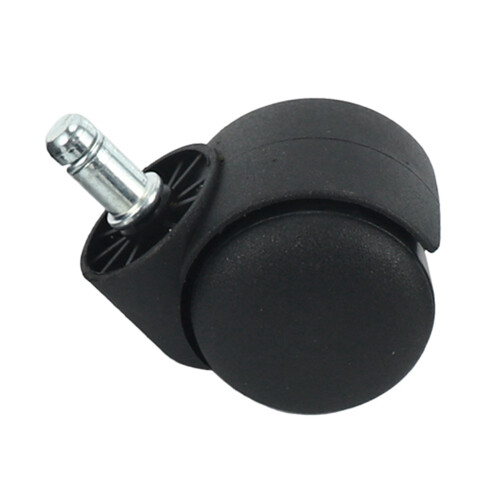 50mm Roues de Roulettes de Chaise de Bureau - Ensemble de 10 - Noir