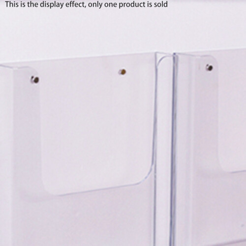 3X Letter Holder Mail Organizer Wall Mount Hook Acrylic Home Office Decoration