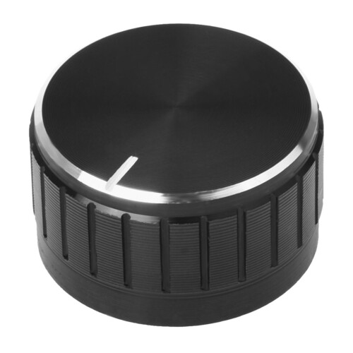 4X Black Aluminum Volume Control Amplifier Knob Wheel 2