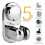 2X 5 Mode Angle Adjustable Shower  Holder, Super Power Vacuum Suction Cup Handheld Shower Bracket 2