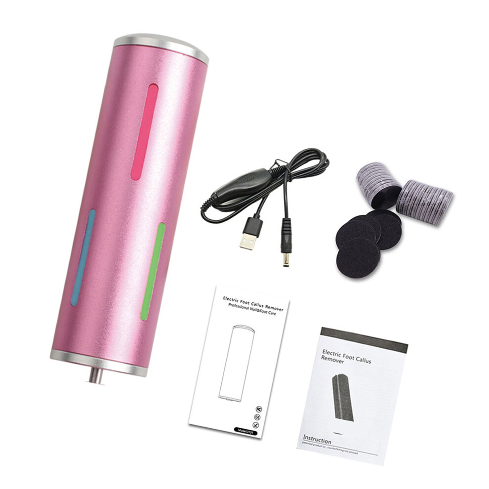 Quiet Action Electric Callus Expunger Automatic Foot File-Pink