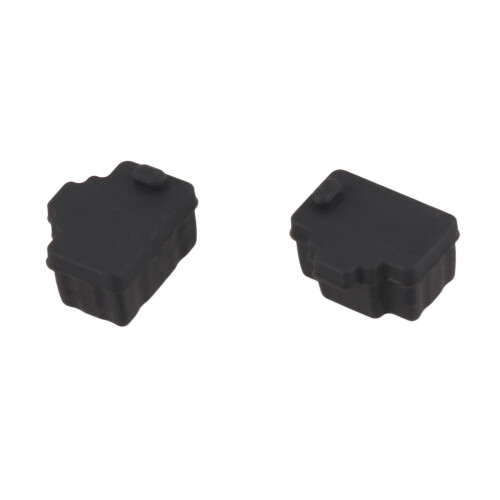 Ethernet Hub Port RJ45 Anti Dust Cover Cap Protector Plug 100Pcs Black 2