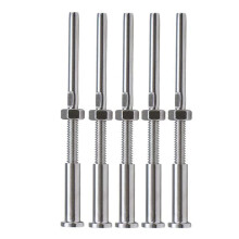 40 Stück Unsichtbares Spann Schloss Hand Presse Gewinde Bolzen Spannung Sechskantkopf Endanschluss Empfänger Klemme für 1/8 Zoll Kabel Geländer