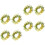 Decorative serviette Clasps Premium Faux Plant Component Dinner 1