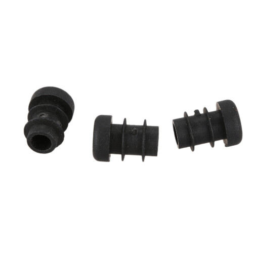 36 Pcs Plastic 12mm Pipe End Blanking Caps Bung Tube Insert Plug Round Black 2