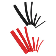 540Pcs Tube de Tubage Thermoretractable Double D'Adhesif A Double Paroi de Rapport de Retrecissement 3: 1 KIT de 6 Taille 2 Couleur Noir Rouge