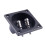 4X Square Shape Double Binding Post Type Speaker Box Terminal Cup Black 6