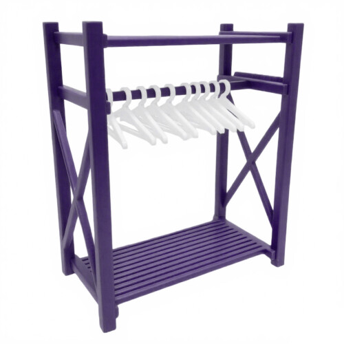 Nursery Storage Solution Plastic Kids Closet With-Purple