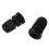 60 Pcs PG7 Waterproof Connector Gland Black for 4-7mm Diameter Cable 4