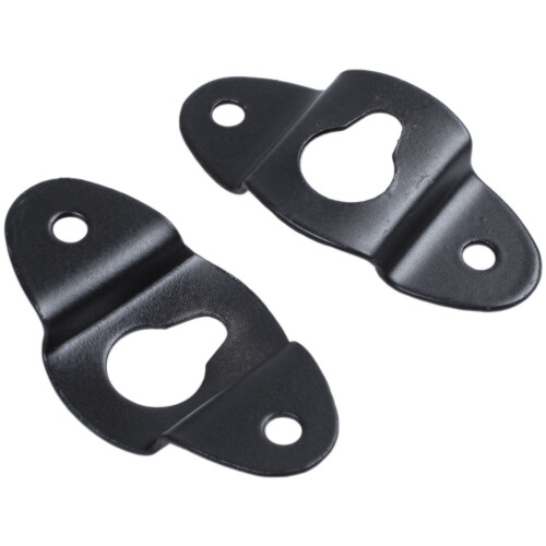30PCS Audio Speaker Wall Mounted Iron Hanger Plate Black 4.8cm Long 1