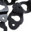 30PCS Audio Speaker Wall Mounted Iron Hanger Plate Black 4.8cm Long 8