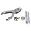 600 Sets Leather Rivets Double Cap Rivet Tubular Metal Studs with Punch Pliers Fixing Set Tools 5