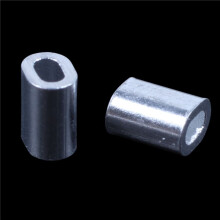 500 Pcs 1mm Steel Wire Rope Aluminum Ferrules Sleeves Silver Tone