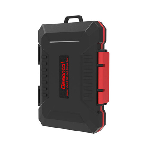 2X Desiontal Waterproof  Card Holder Large Capacity SIM//MSD/CF Card Case for //// 1