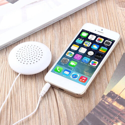 2X  White 3 5mm Pillow Speaker for   CD Radio MP3 Player GL 1