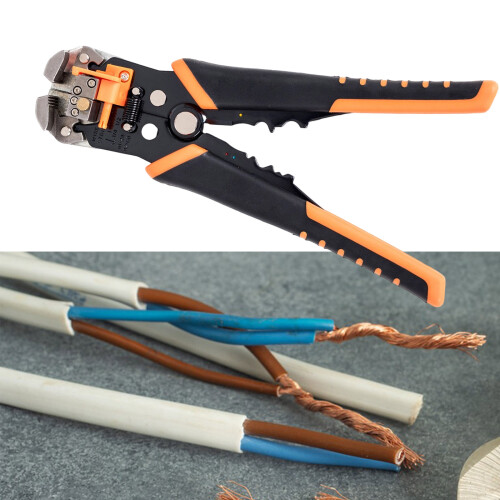 Accurate Wire Strippers Ergonomic Slip-Resistant-Orange black 2
