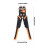 Accurate Wire Strippers Ergonomic Slip-Resistant-Orange black 4