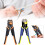Accurate Wire Strippers Ergonomic Slip-Resistant-Orange black 5
