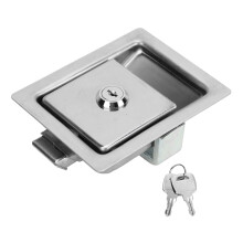 Stainless Steel Toolbox Latch with Keys, Flush Mount Truck Tool Box Lock Handle for RV Camper and Caravan