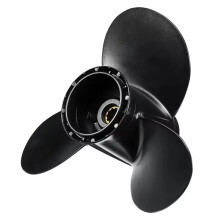 For 20-30HP 58100-96420-019 10 1/4 X 11 Boat Outboard Propeller 10 Spline Tooths R Rotation 3 Blades Black