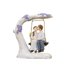 Couple Figurines in Love,Hand Painted Together Love Couple