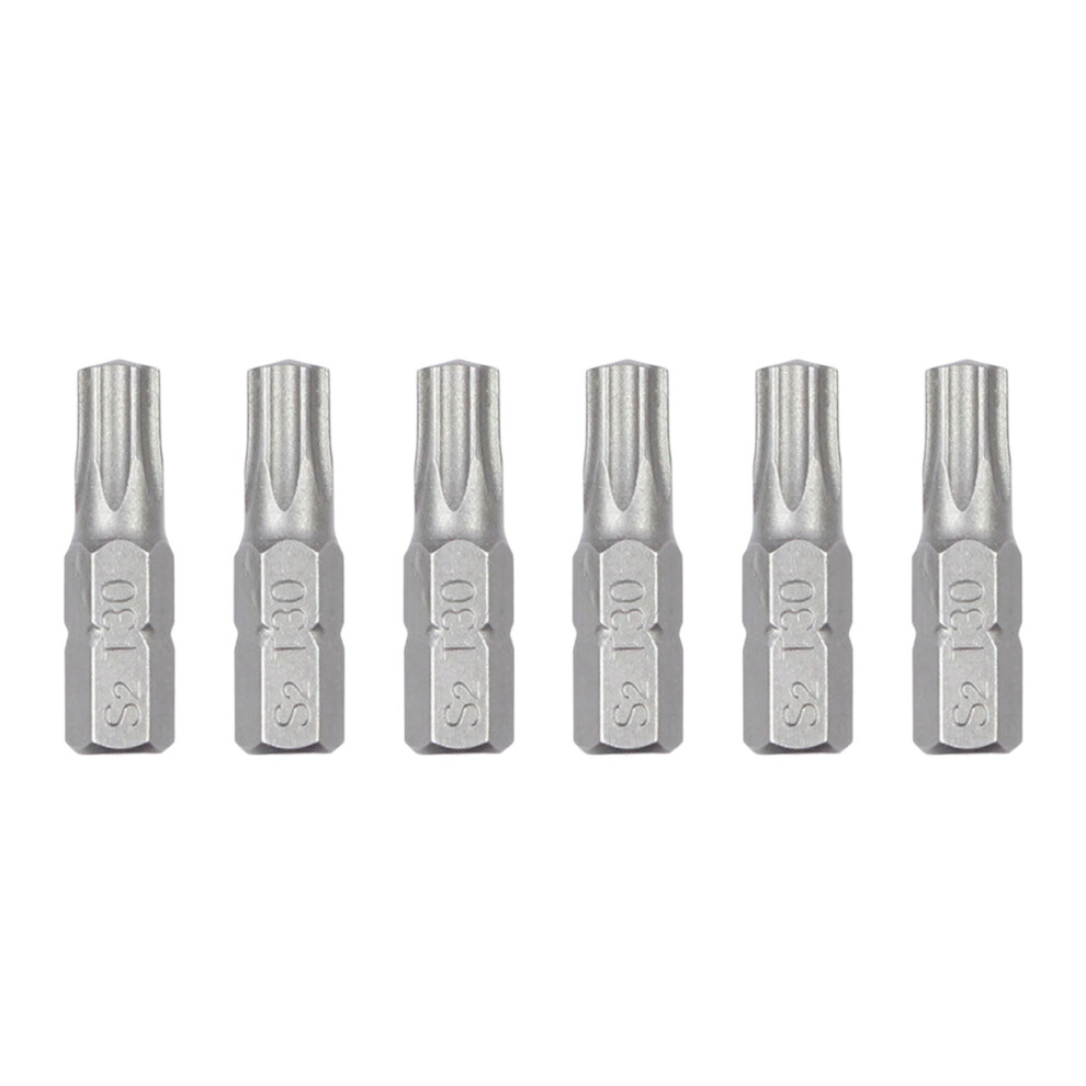 6Pcs Bit Set Steel Magnetic Screwdriver Bit For Electric-T30 7696001680704