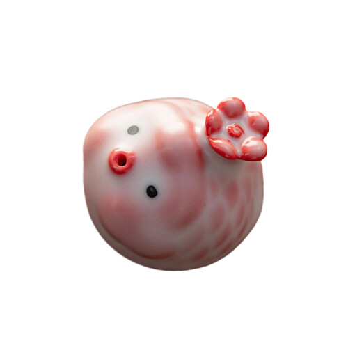 Bubble Blowing Pottery Fish Tisane Pet Decors For Tisane Table