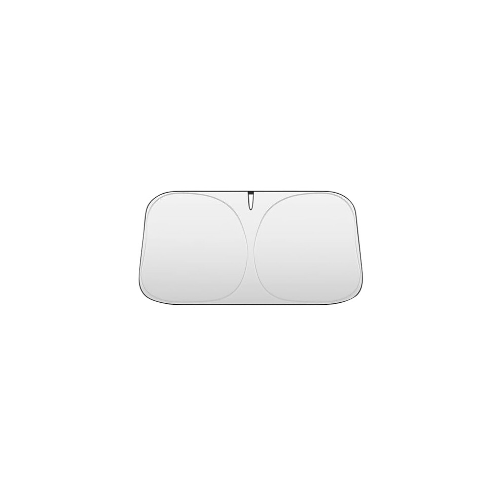 Car Windshield Sun Shade For Audi Q4 Sportback Etron 20212024, Foldable Heat Reduction Shield With Titanium Coating 145X80cm Silver 9771547600305