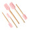 5 Piece Soft Silicone Spatulas Set Dishwasher Safe Baking 1