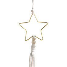 1/2/3 Stück Mystische Stern- und Mondform Holzornament-Stil5