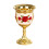 Retro Goblet Alloy Collection Portable Drinkware-safflower 1 1