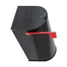 Elegant Metal Mailbox With Flag Ideal For Front Yard-small