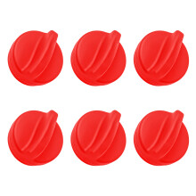 6Pcs Air Frying Machine Magnetic Silicone Buckle Heat-Red S
