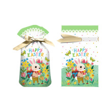 minis Easter Drawstringss Gifts Bagss, Spring Bunnys-B 5